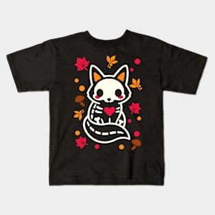 Fox skeleton Kids T-Shirt